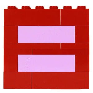 LEGO Red Equal Sign