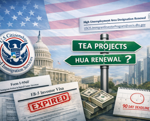 A USCIS actualiza as Perguntas e Respostas EB-5 sobre as Renovações HUA